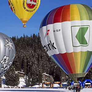 Arosa Balloon Festival, Arosa Swiss Snow, Arosa, Grisons, Switzerland