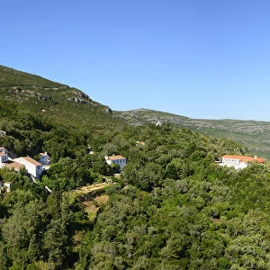 The Arrabida Monastery, dating back to the 16th century, in the Arrabida Nature Park