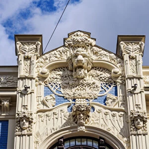 Art Nouveau Architecture, 8 Albert Street, Riga, Latvia
