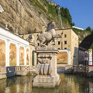 Austria, Salzburg, Herbert von Karajan Square, Pferdeschwemme - horse pond