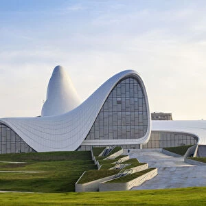 Azerbaijan, Baku, Heydar Aliyev Cultural Center - a Library, Museum and Conference