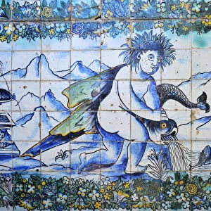 Azulejos (ceramic tiles), 17th century, of the Palacio dos Marqueses de Fronteira