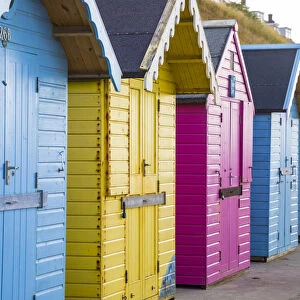 Beach huts, Sheringham, Norfolk, England, UK