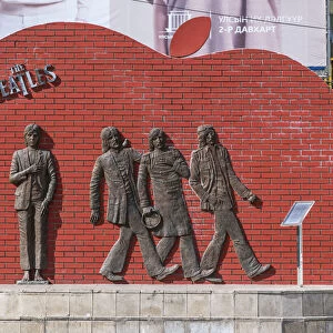 Beatles monument. Ulan Bator, Mongolia