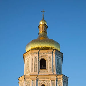 Bell Tower of St. Sophias Cathedral, Sofiyivska Square, Kiev (Kyiv), Ukraine