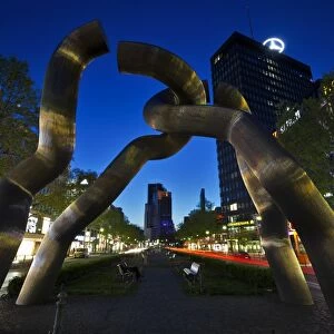 The Berlin Sculpture by night, Tiergarten, Berlin, Germany