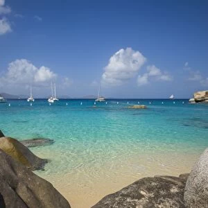 British Virgin Islands, Virgin Gorda, The Baths, beach view