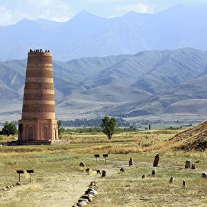 Burana tower minaret (9th century), Chuy oblast, Kyrgyzstan
