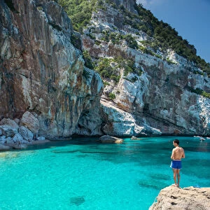 Cala Mariolu beach, Baunei, Ogliastra province, Sardinia, Italy, Europe