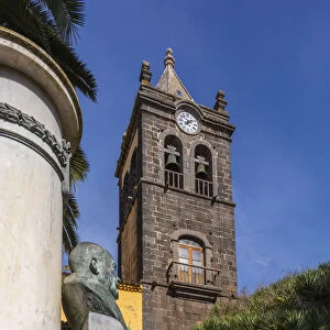 The Canary Islands Institute Cabrera Pinto and Statue of Adolfo Cabrera-Pinto y P√©rez, San Crist√≥bal de La Laguna, Tenerife, Canary Islands, Spain