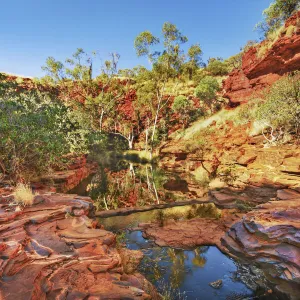 Canyon landscape in Weano Gorge - Australia, Western Australia, Pilbara