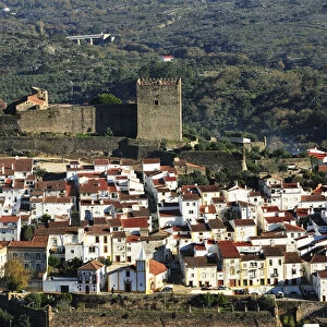 Castelo de Vide and the medieval castle. Alentejo, Portugal