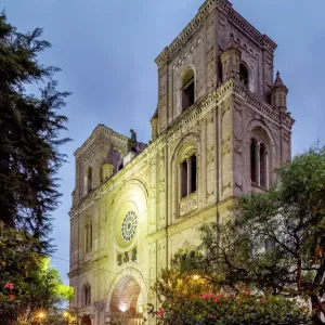 Cuenca Cathedral Twilight Print Cuenca Cathedral Twilight Print