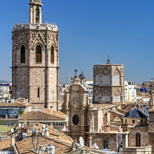 Cathedral and Micalet bell tower, Valencia, Comunidad Valenciana, Spain