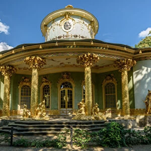 Chinese Pavillon in Sanssouci palace in Potsdam, near Berlin, Germany, Europe