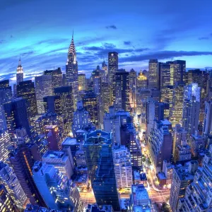 Chrysler Building & Midtown Manhattan Skyline, New York City, USA