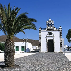 Church in Guatiza, Lanzarote, Canary Islands, Spain