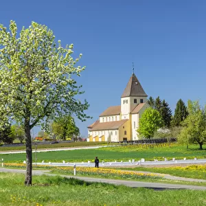 Church of St. George Oberzell, UNESCO World Heritage Site, Reichenau Island, Lake Constance, Baden Wurttemberg, Germany