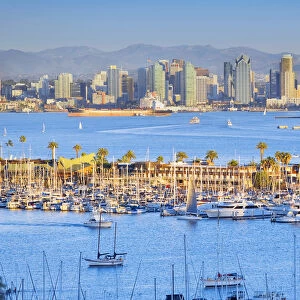 City skyline from Point Loma, San Diego, California, USA