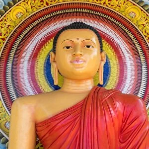 Colourful Buddha Statue, Mirrisa, South Coast, Sri Lanka