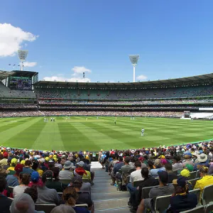 Cricket match at Melbourne Cricket Ground (MCG), Melbourne, Victoria, Australia