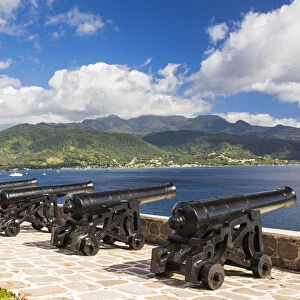 Dominica, Portsmouth, Fort Shirley. The view towards Portsmouth from Cabrits National