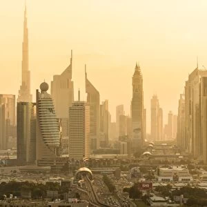 Downtown Dubai skyline, Dubai, United Arab Emirates, U. A. E