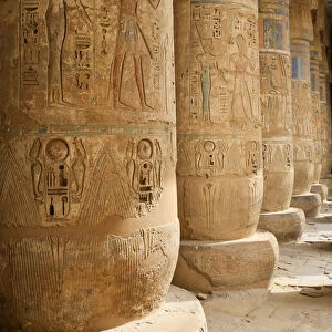 Egypt, Luxor, West Bank, Medinat Habu Temple
