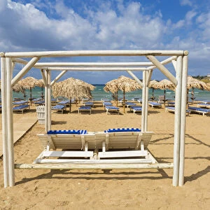 Enchanting beach of Batsi, Andros, Cyclades Archipelago, Greece, europe