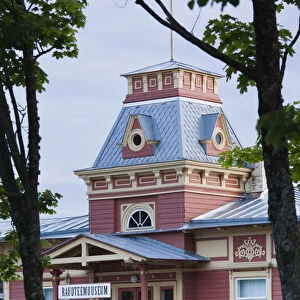Estonia, Western Estonia, Haapsalu, train station and Railway Museum