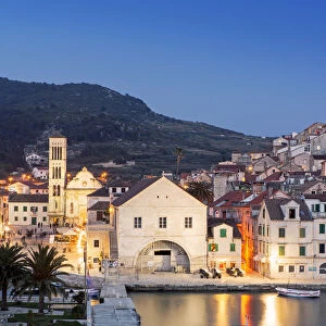 Europe, Balkans, Croatia, Hvar, Hvar town, view of the UNESCO World heritage listed