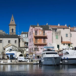 France, Corsica, Haute-Corse Department, Le Nebbio Region, St-Florent, port view