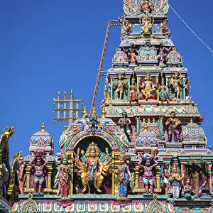 France, Reunion Island, Saint-Andre, Petit Bazar hindu temple