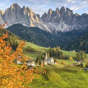 Funes Valley, Odle, Trentino Alto Adige-South Tyrol, Italy. South tirol