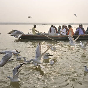 The Ganges river. Varanasi, India