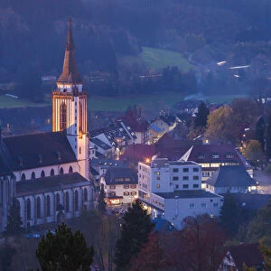 Germany, Baden-Wurttemburg, Black Forest, Titisee-Neustadt, Neustadt town, elevated
