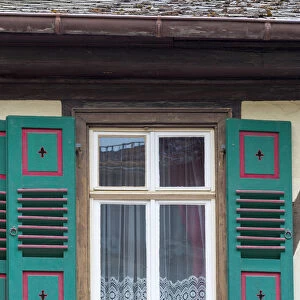 Germany, Rhineland Palatinate, Oberwesel, Traditional Timber-framed building