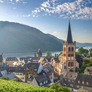 Germany, Rhineland Palatinate, River Rhine, Bacharach, Church of Saint Peter (Sankt