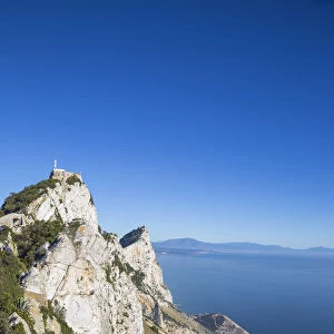 Gibraltar, View of Gibraltar rock and Caltalan Bay