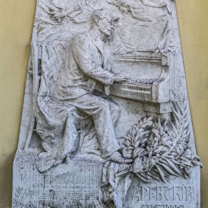 Grave of composer Anton Arensky, Tikhvin Cemetery, Alexander Nevsky Lavra, Saint