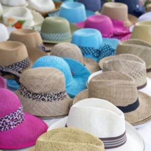 Hats, Cefalu, Sicily, Italy, Europe
