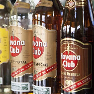 Havana Club rum bottles, Havana, Cuba