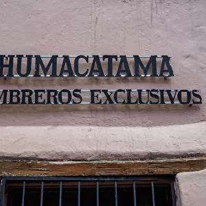Humacatama Hat Maker Shop, La Ronda Street, Old Town, Quito, Pichincha Province, Ecuador