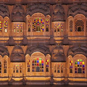 India, Rajasthan, Jaipur, Hawa Mahal (Palace of the Winds)
