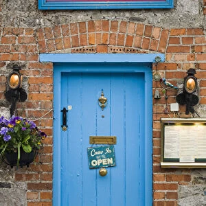 Ireland, County Limerick, Adare, Irelands Prettiest Village, The Blue Door Restaurant