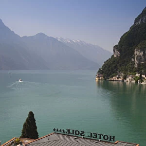 Italy, Trentino-Alto Adige, Lake District, Lake Garda, Riva del Garda, lake view