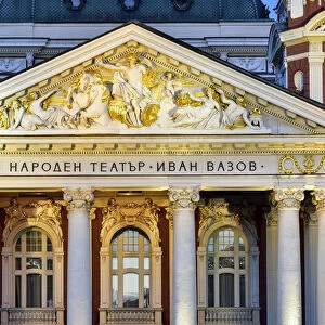 Ivan Vazov National Theatre, the oldest theatre in the country. Sofia, Bulgaria