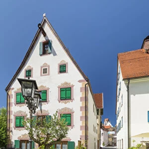 Kappenzipfel, historische Altstadt von FAossen, Allgaau, Schwaben, Deutschland