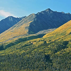 Kluane Ranges, the easternmost of the St Elias Mountains. Kluane National Park, Yukon, Canada