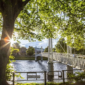Ladies Walk and Infirmiry Bridge, Inverness, Scotland, United Kingdom